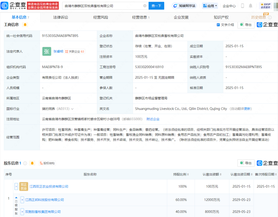 正邦科技成立畜牧公司，加速布局畜牧漁業飼料銷售